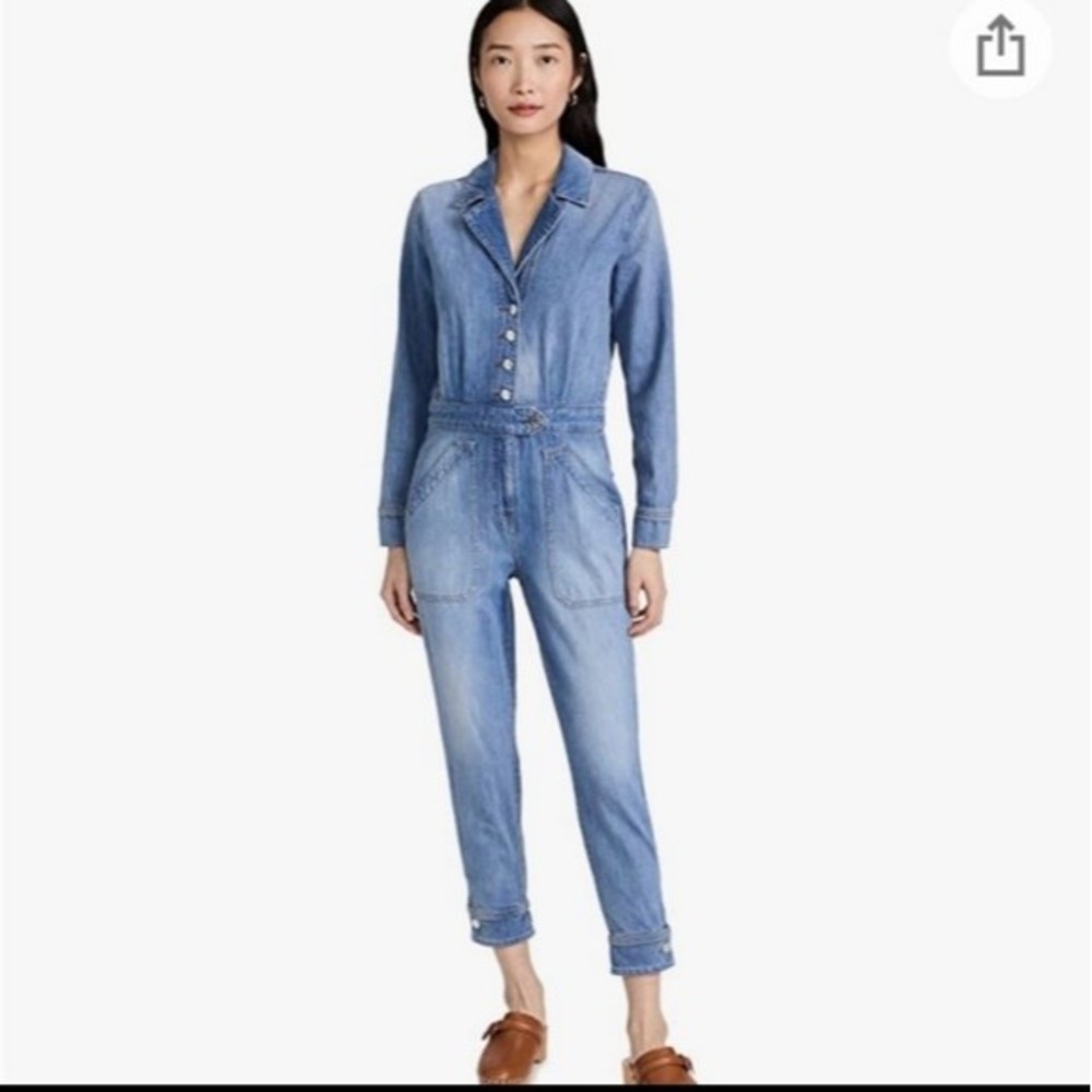 Veronica Beard Indigo Denim Jumpsuit